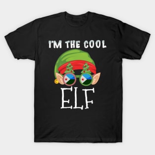 Christmas  I'm The Cool Djiboutian Elf - Gift for Djiboutian From Djibouti T-Shirt